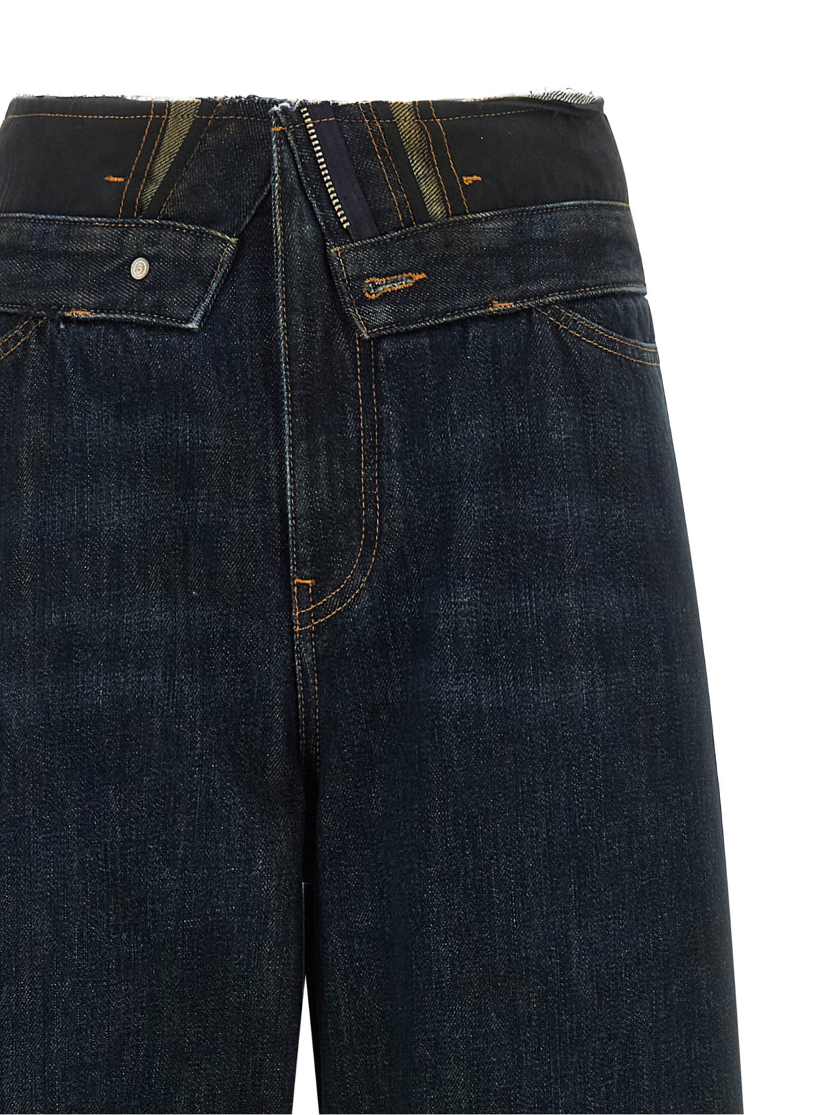 MM6 Maison Margiela Jeans aus Baumwolle in Dunkelblau
