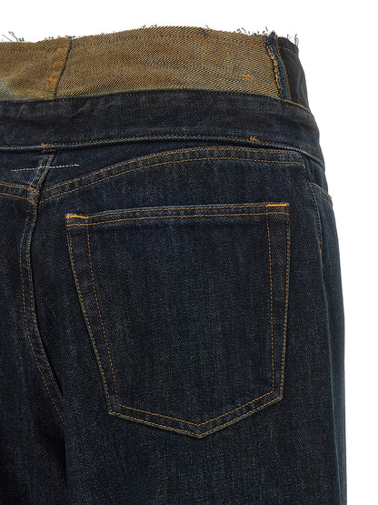 MM6 Maison Margiela Jeans aus Baumwolle in Dunkelblau