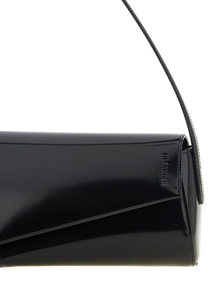 Jil Sander Schultertasche aus Leder in Schwarz