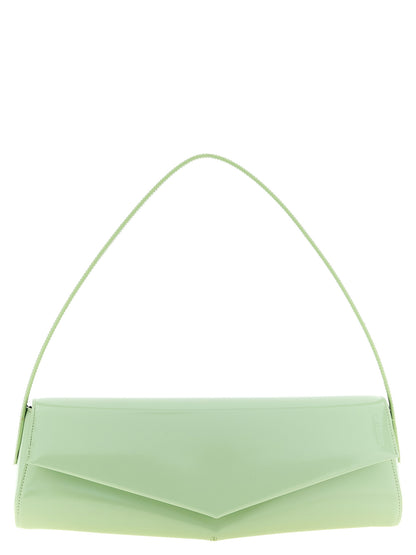 Jil Sander Schultertasche aus Leder in Grün