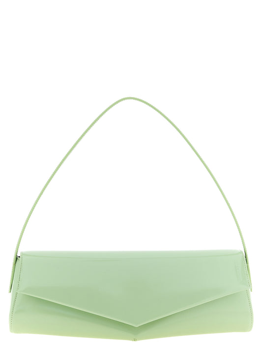 Jil Sander Schultertasche aus Leder in Grün