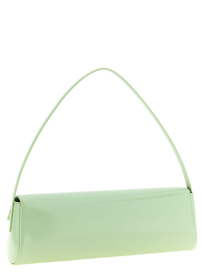 Jil Sander Schultertasche aus Leder in Grün