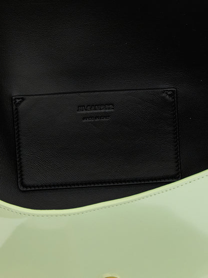Jil Sander Schultertasche aus Leder in Grün