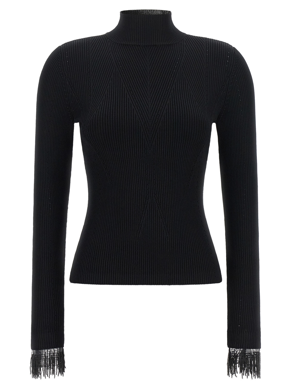 Twinset Pullover aus Viskose in Schwarz