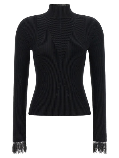 Twinset Pullover aus Viskose in Schwarz