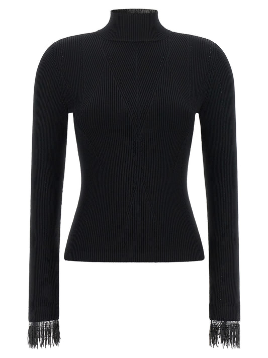 Twinset Pullover aus Viskose in Schwarz