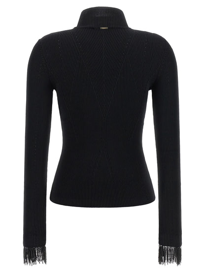 Twinset Pullover aus Viskose in Schwarz