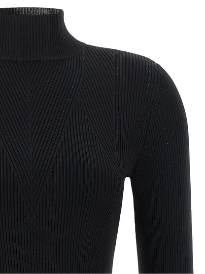 Twinset Pullover aus Viskose in Schwarz
