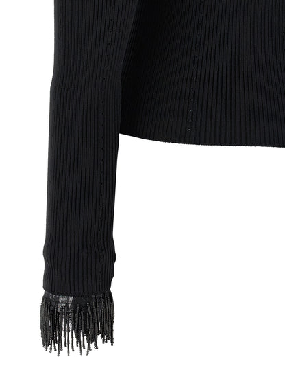Twinset Pullover aus Viskose in Schwarz