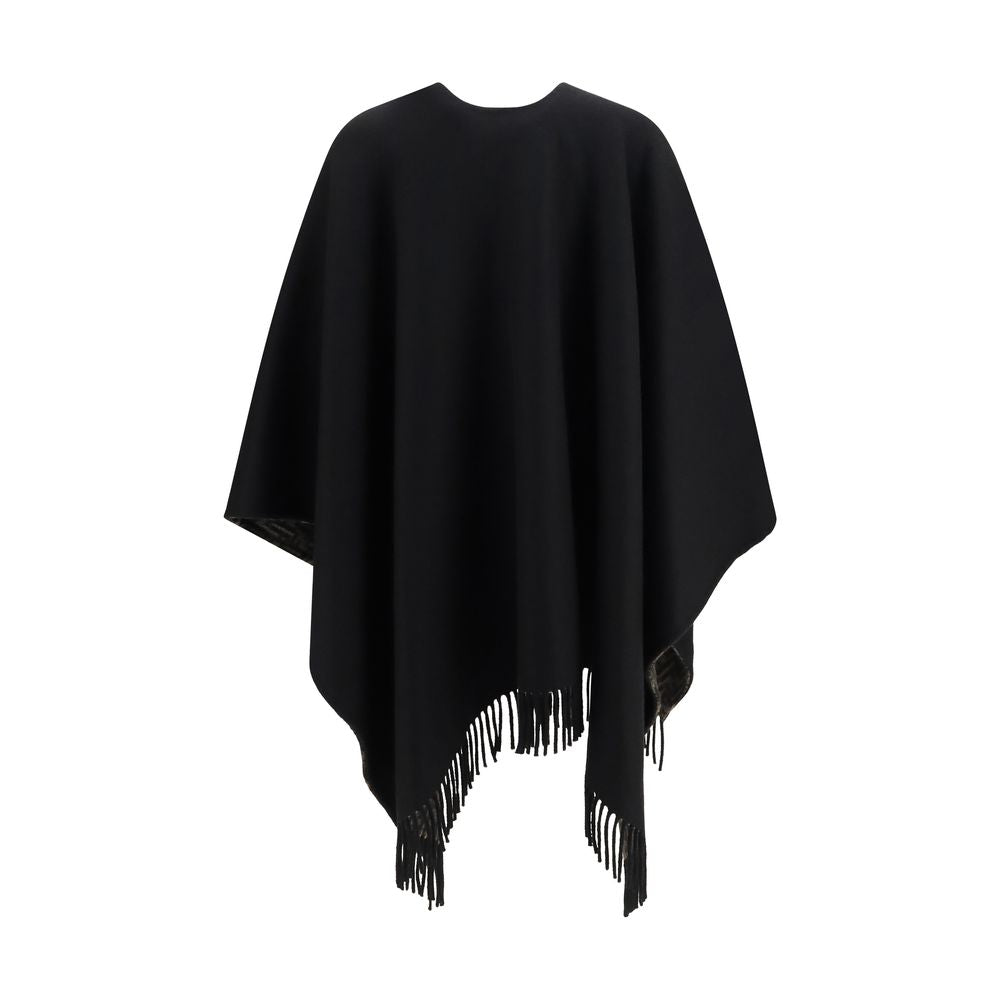 Fendi Schal aus Kaschmir in Schwarz