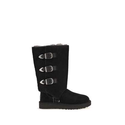 UGG Schwarze Schnürstiefel aus Wildleder – Produktansicht 1 | Arca Lucia