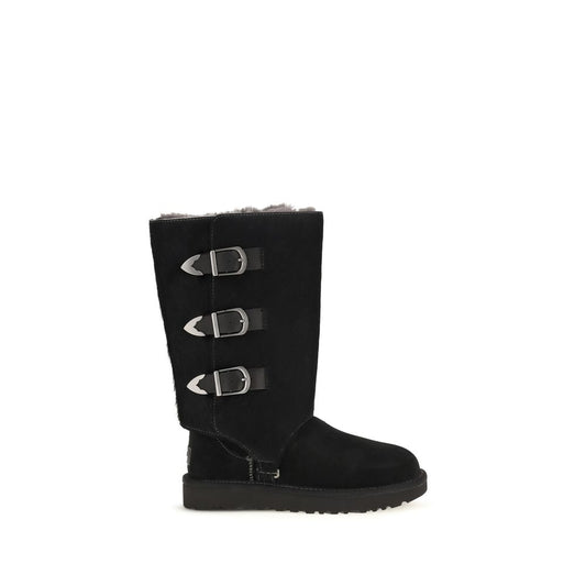 UGG Schwarze Schnürstiefel aus Wildleder – Produktansicht 1 | Arca Lucia