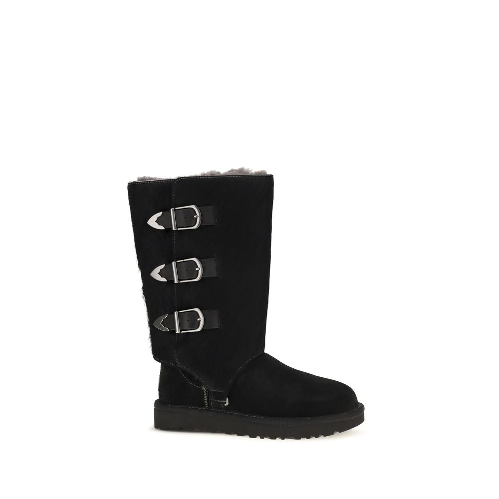 UGG Schwarze Schnürstiefel aus Wildleder – Produktansicht 2 | Arca Lucia