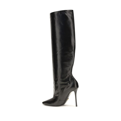 Dolce & Gabbana Stiefel aus Leder in Schwarz