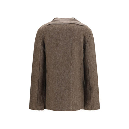 Giorgio Armani Jacke aus Leder in Braun