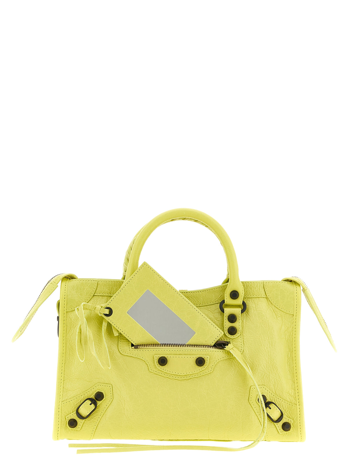 Balenciaga Handtasche aus Leder in Gelb