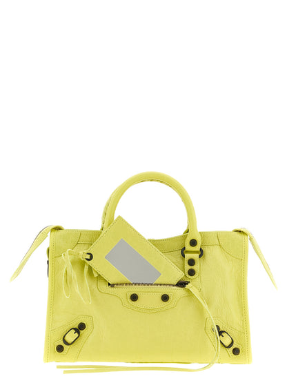 Balenciaga Handtasche aus Leder in Gelb