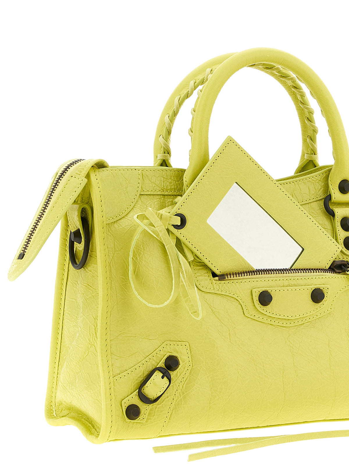 Balenciaga Handtasche aus Leder in Gelb