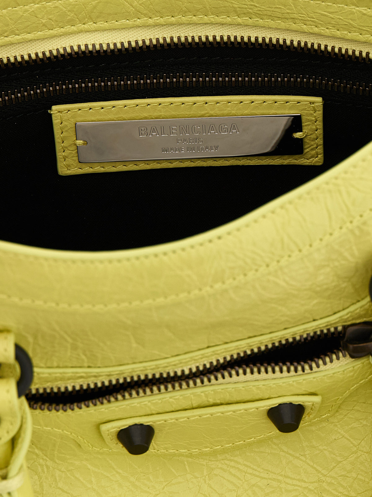Balenciaga Handtasche aus Leder in Gelb