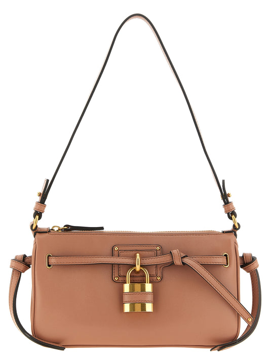 Chloé Clutch aus Leder in Rosa