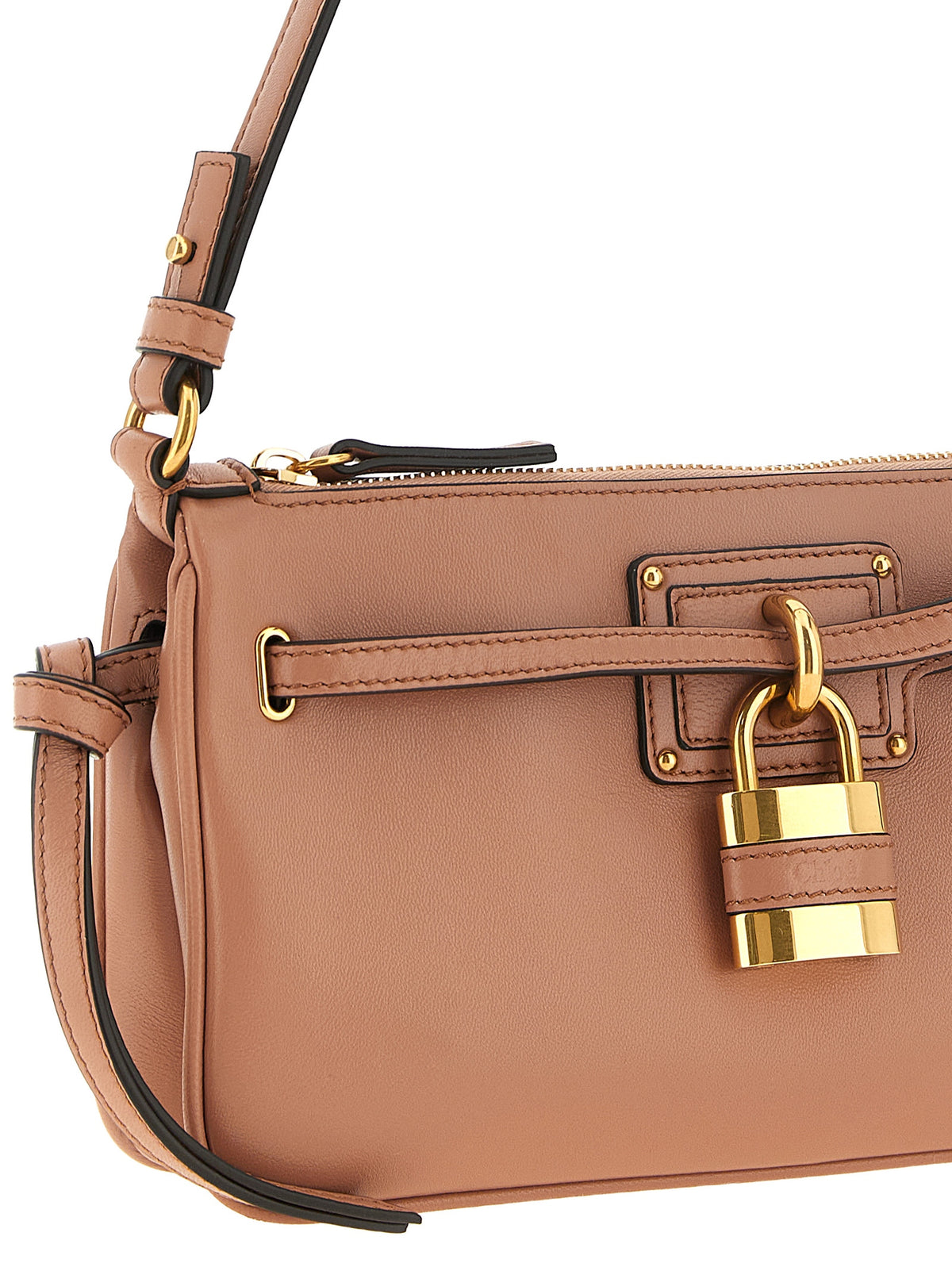 Chloé Clutch aus Leder in Rosa
