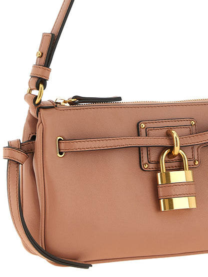 Chloé Clutch aus Leder in Rosa