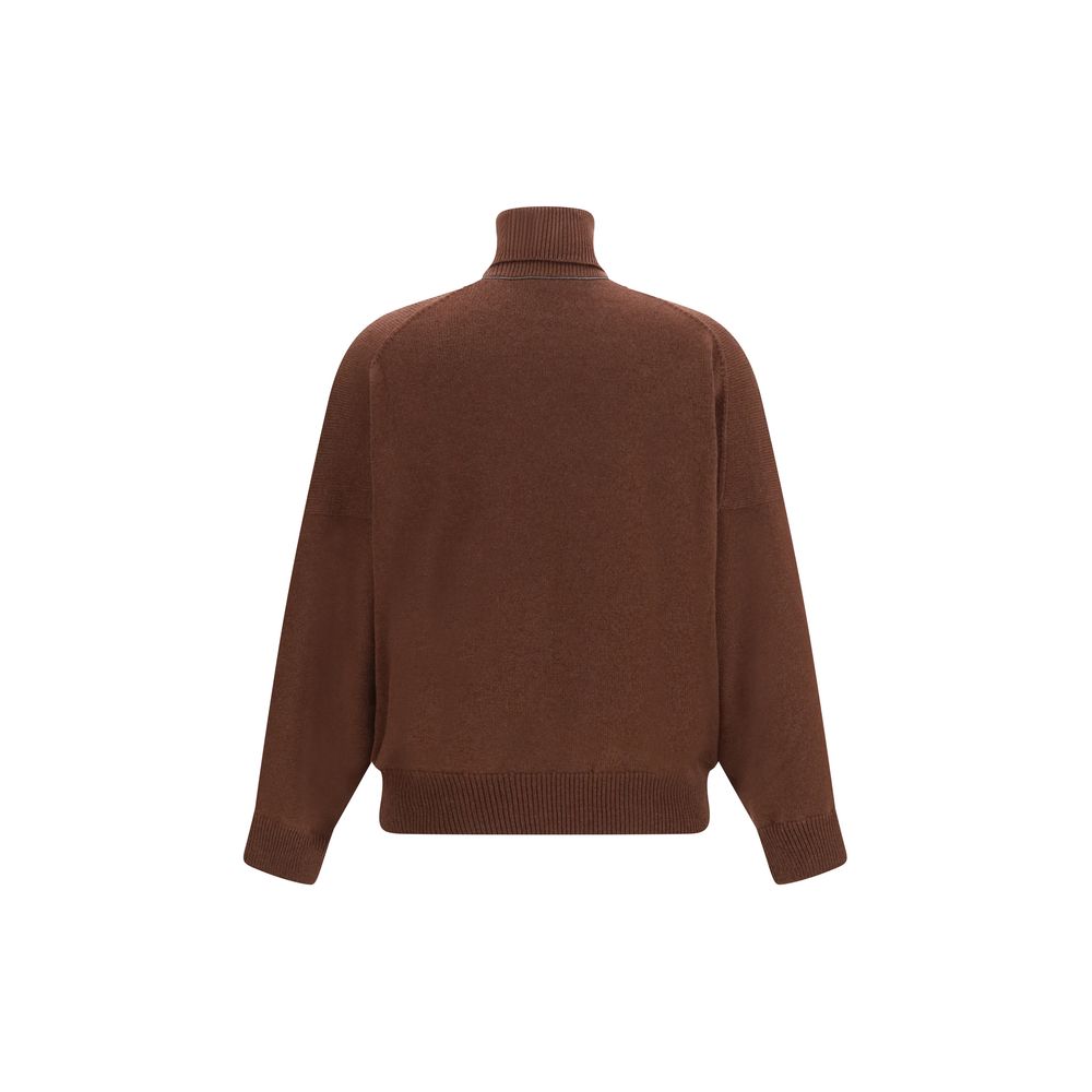 Brunello Cucinelli Pullover aus Kaschmir in Braun