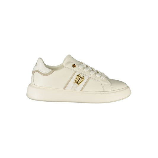 Twinset Weiße Sneaker mit Kontrastdetails