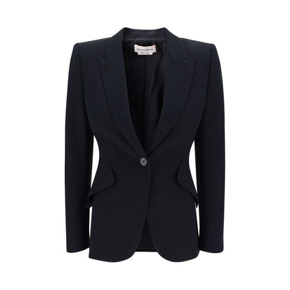 Alexander McQueen Blazer aus Viskose in Schwarz