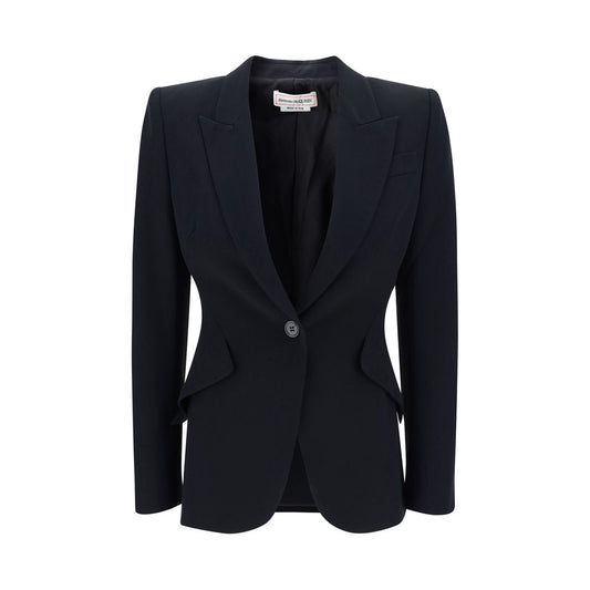 Alexander McQueen Blazer aus Viskose in Schwarz
