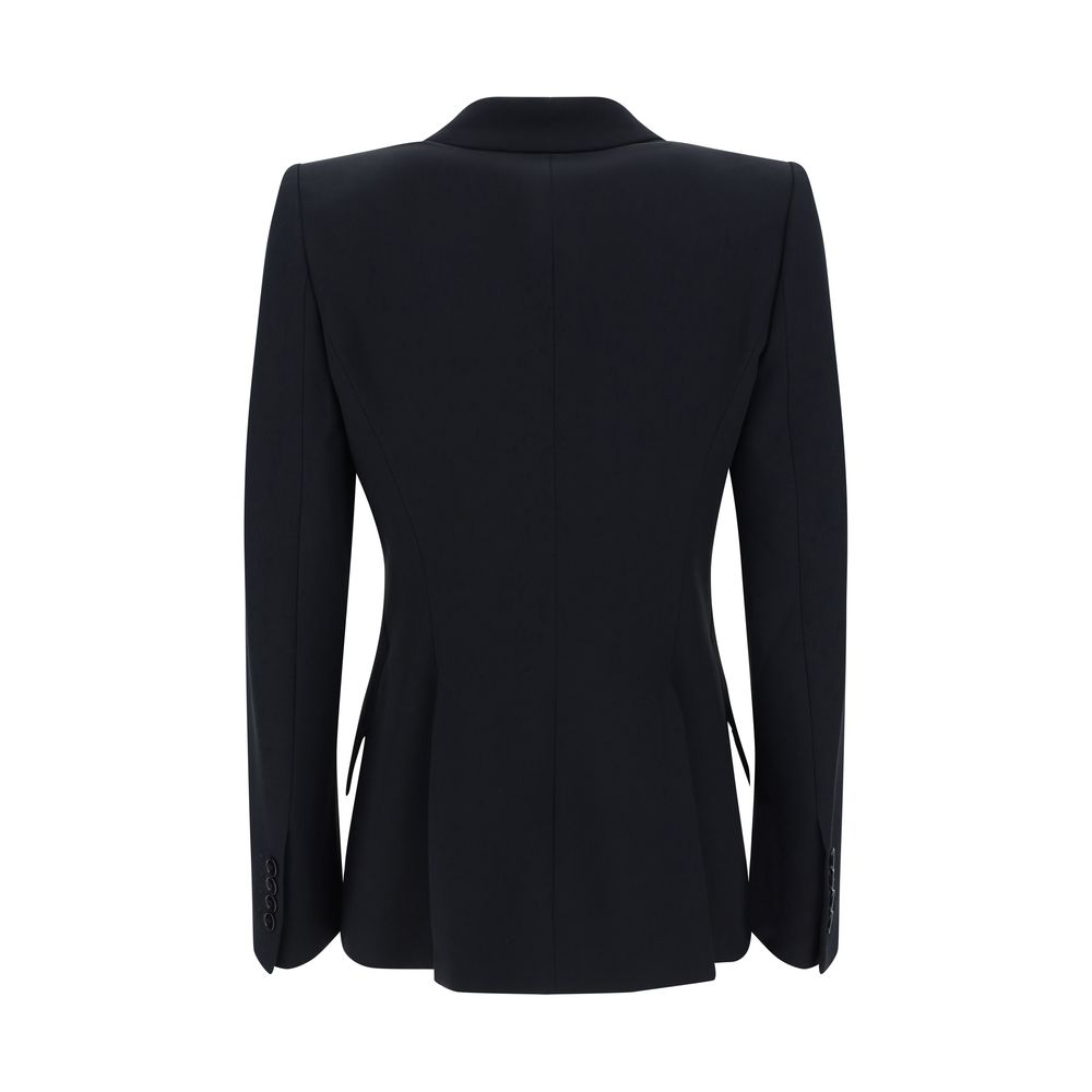 Alexander McQueen Blazer aus Viskose in Schwarz