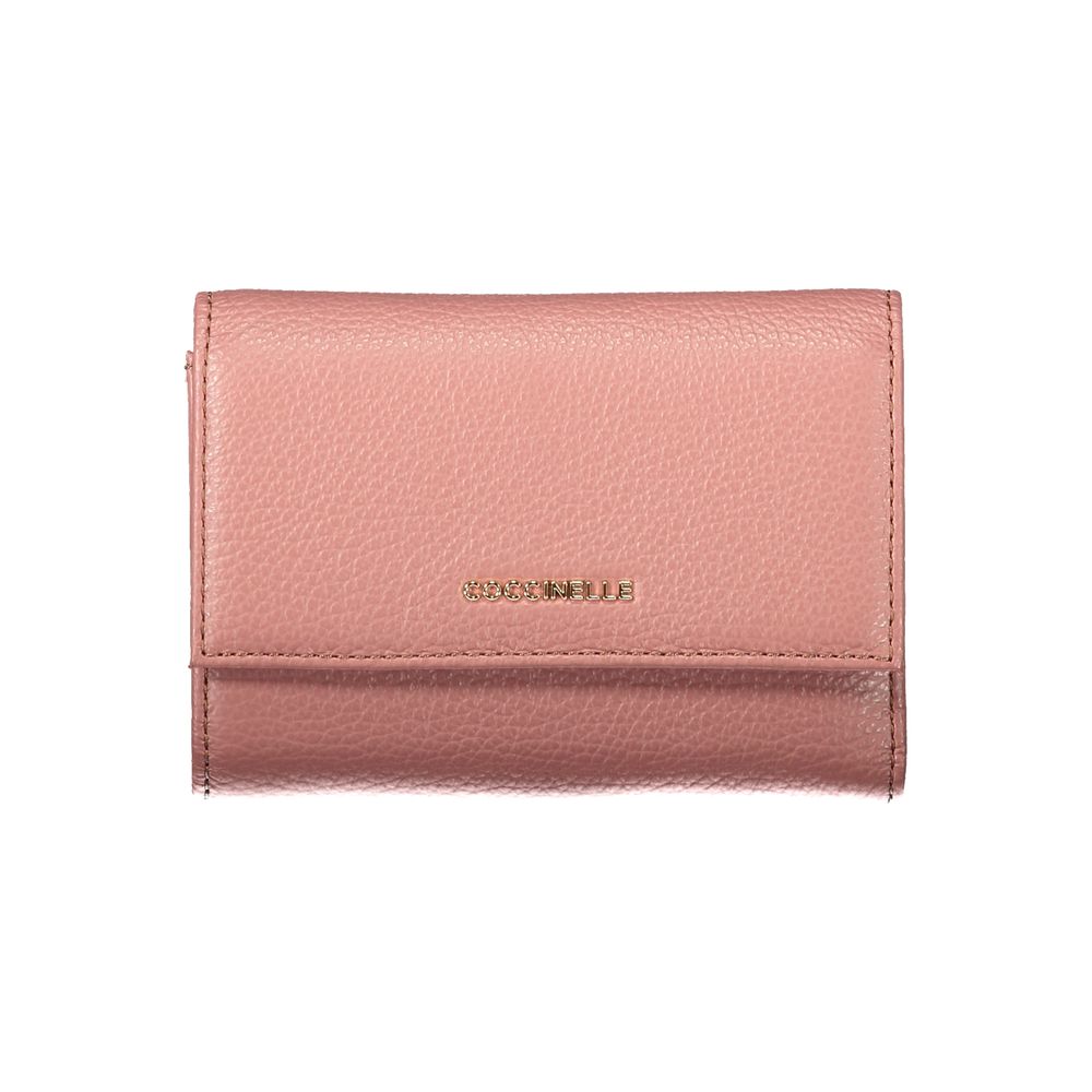 Coccinelle Geldbörse aus Leder in Rosa