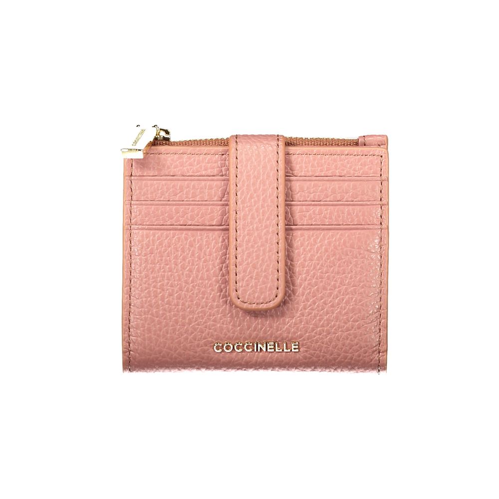 Coccinelle Geldbörse aus Leder in Rosa