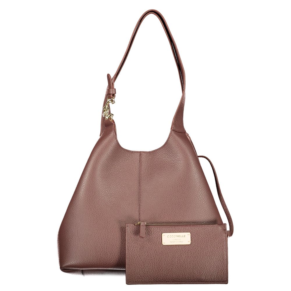 Coccinelle C-Easy Handtasche aus braunem Leder
