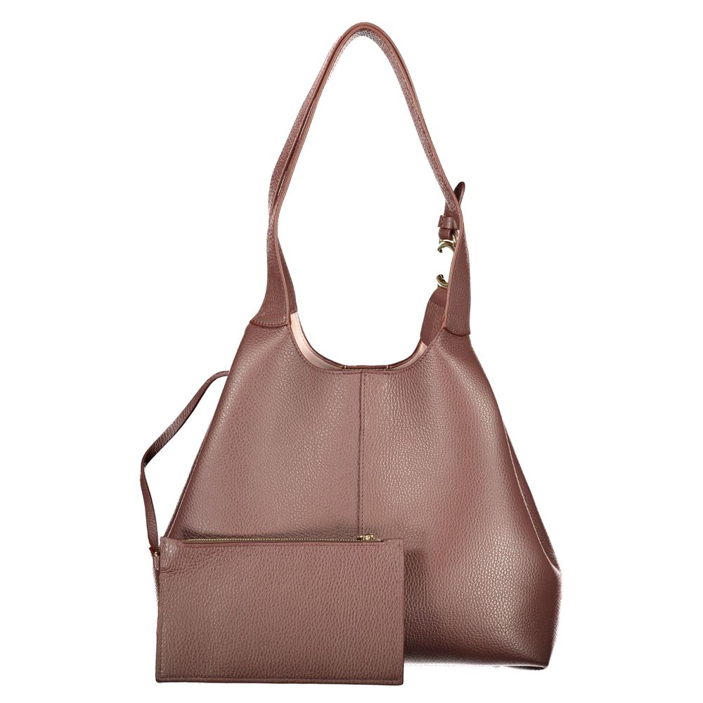 Coccinelle C-Easy Handtasche aus braunem Leder