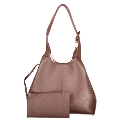 Coccinelle C-Easy Handtasche aus braunem Leder