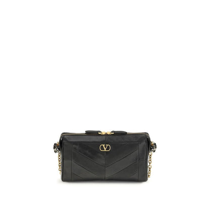 Valentino Garavani Schultertasche aus Leder in Schwarz
