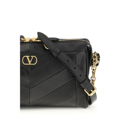 Valentino Garavani Schultertasche aus Leder in Schwarz