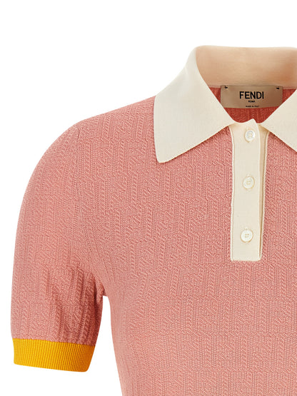 Fendi Kleid aus Baumwolle in Rosa