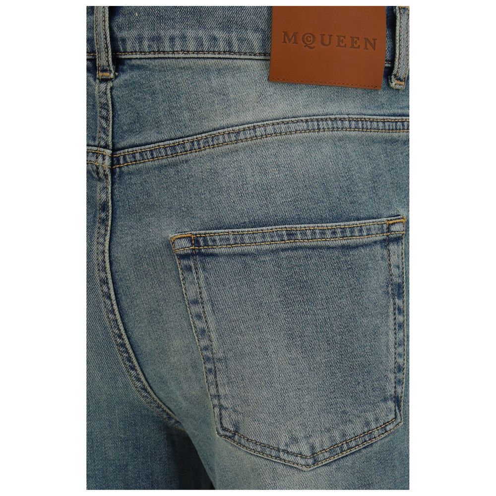 Alexander McQueen Jeans aus Baumwolle in Blau