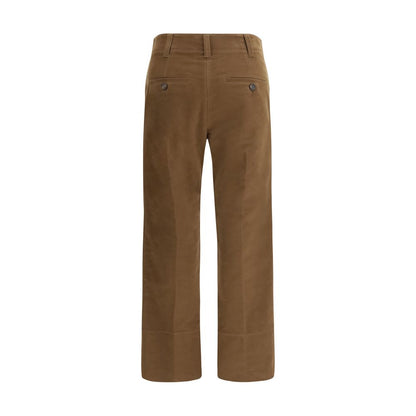 Brunello Cucinelli Hose aus Baumwolle in Braun
