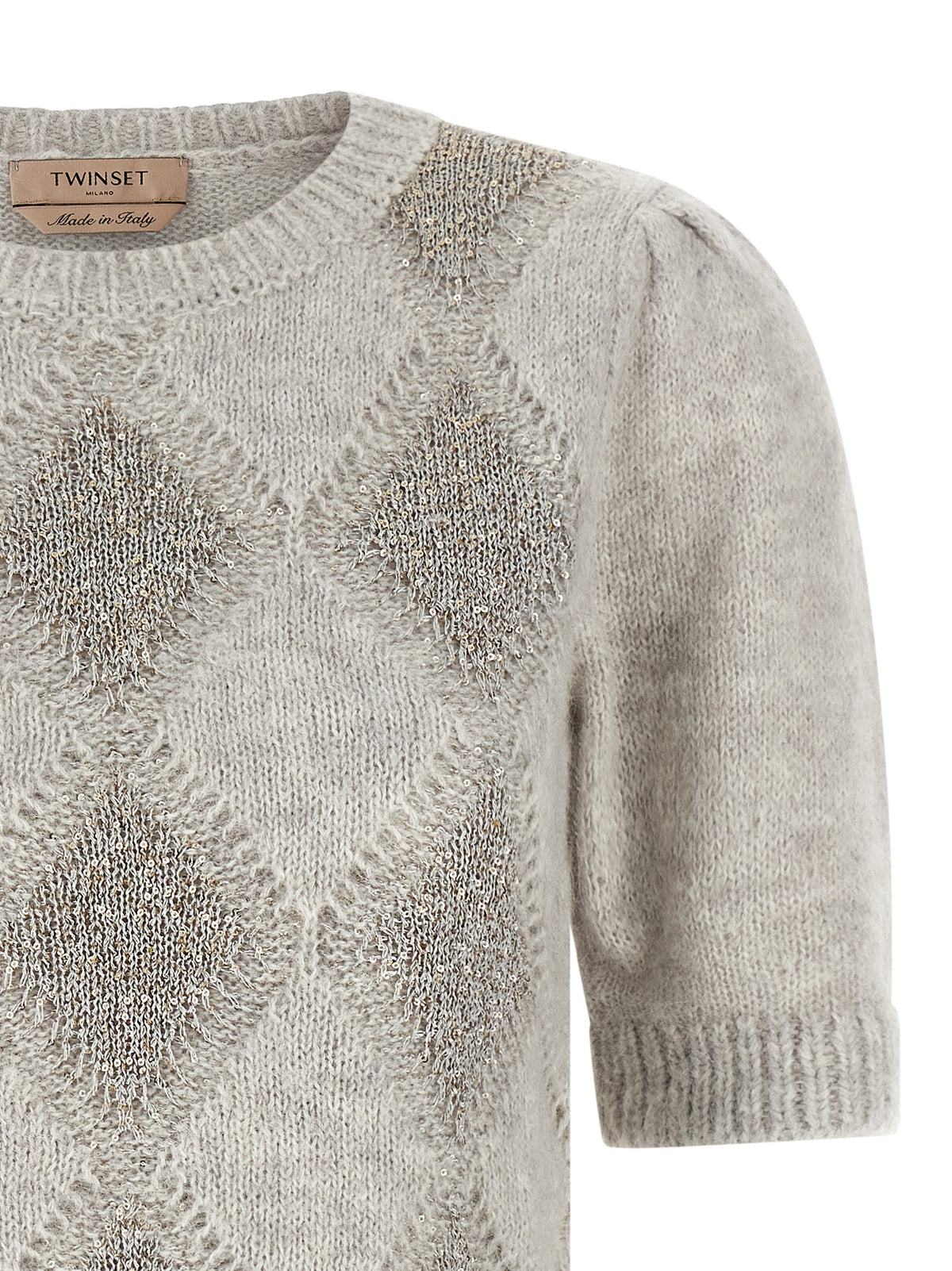 Twinset Pullover aus Polyester in Grau