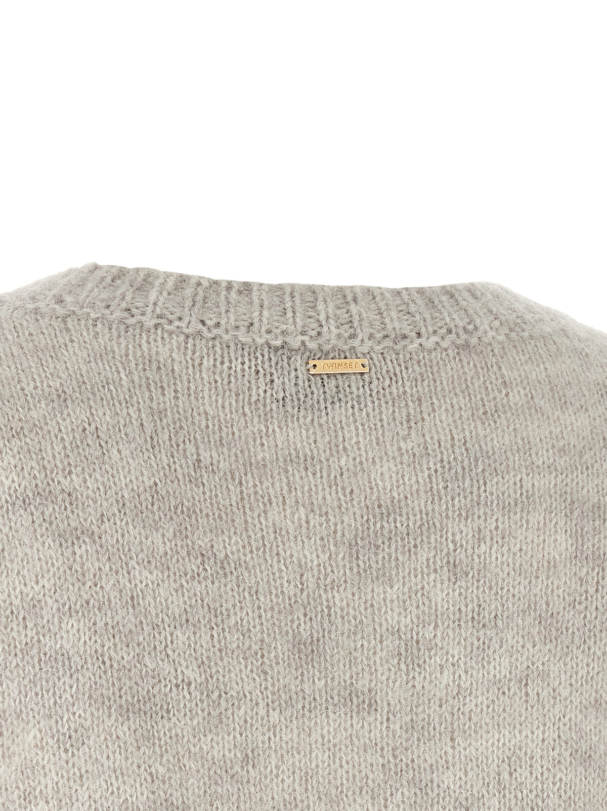 Twinset Pullover aus Polyester in Grau