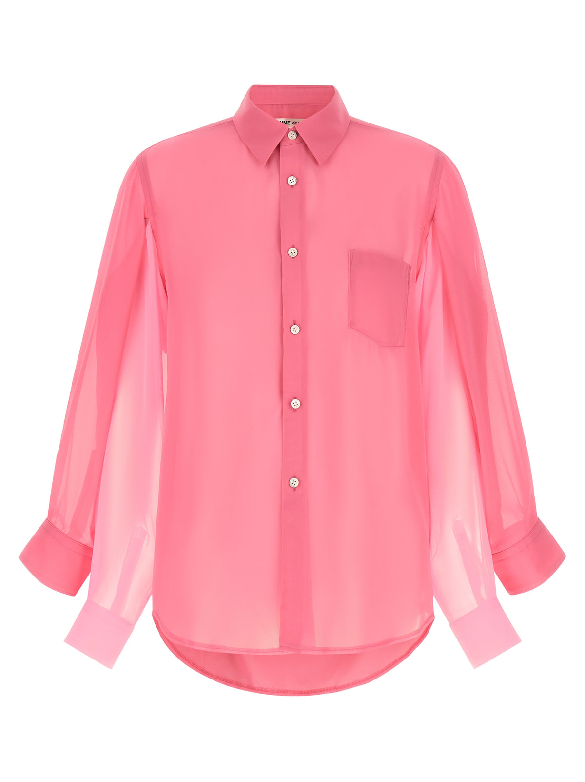 Comme Des Garçons Bluse aus Polyester in Rosa