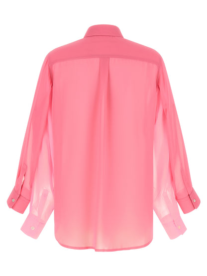 Comme Des Garçons Bluse aus Polyester in Rosa