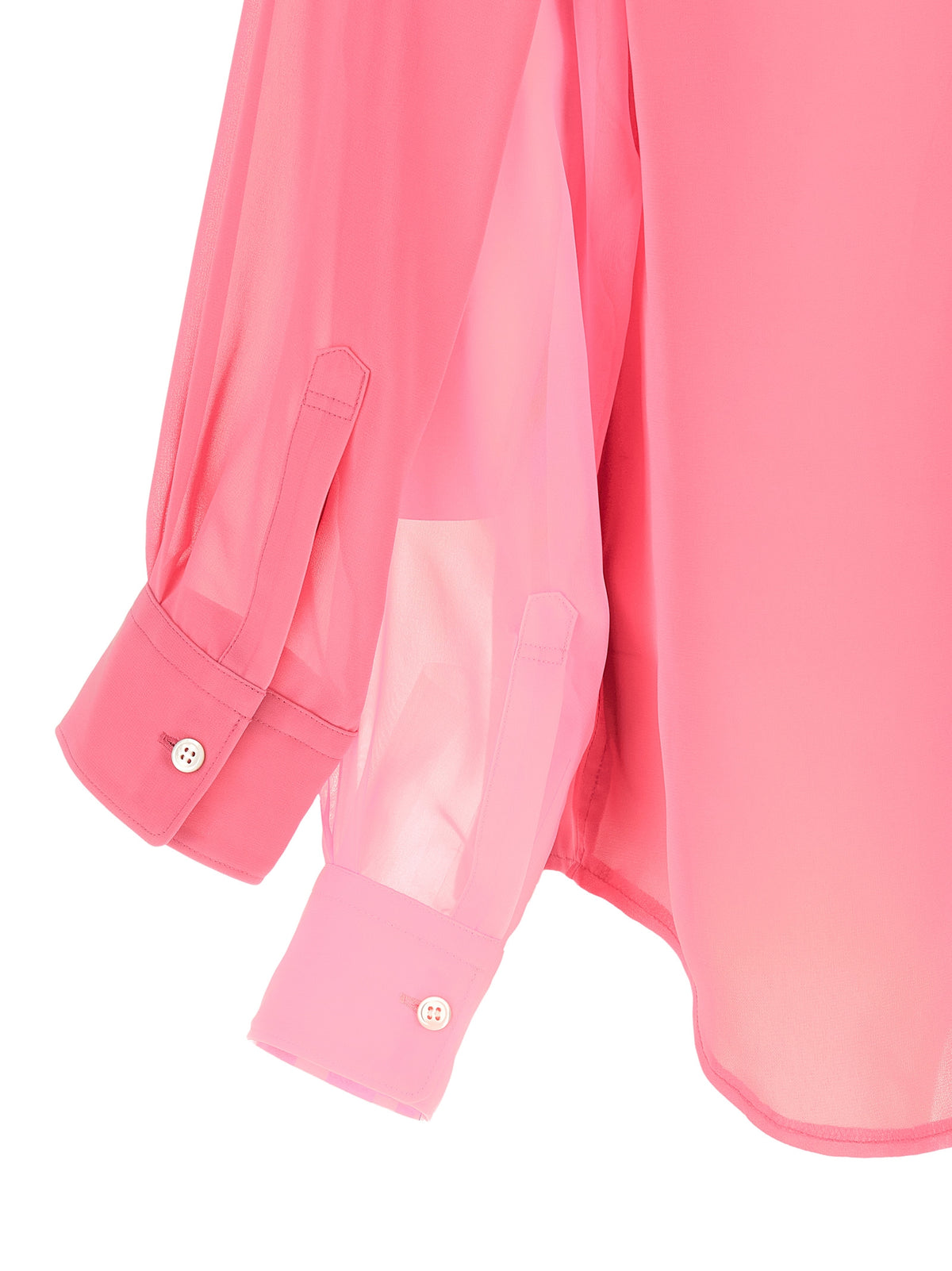 Comme Des Garçons Bluse aus Polyester in Rosa