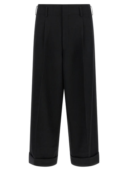 Comme Des Garçons Hose aus Wolle in Schwarz