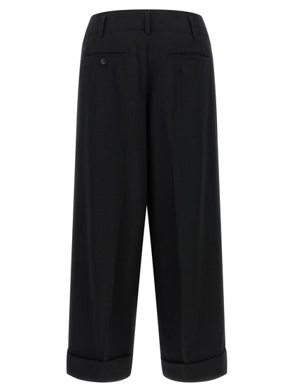 Comme Des Garçons Hose aus Wolle in Schwarz