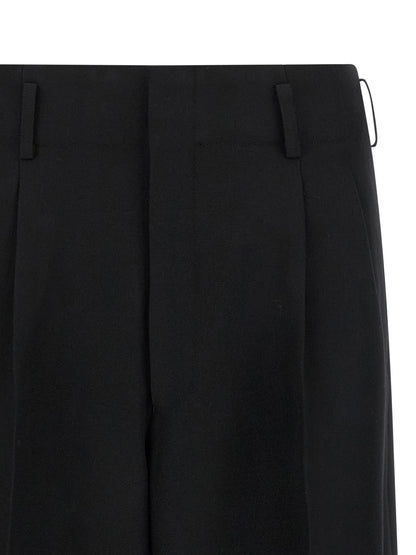 Comme Des Garçons Hose aus Wolle in Schwarz