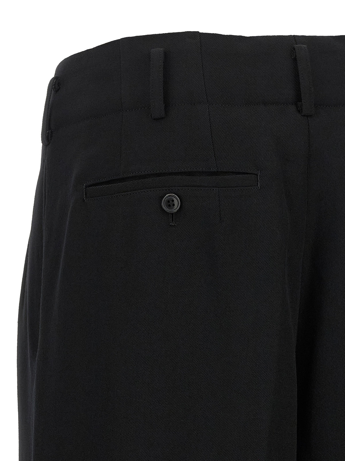 Comme Des Garçons Hose aus Wolle in Schwarz